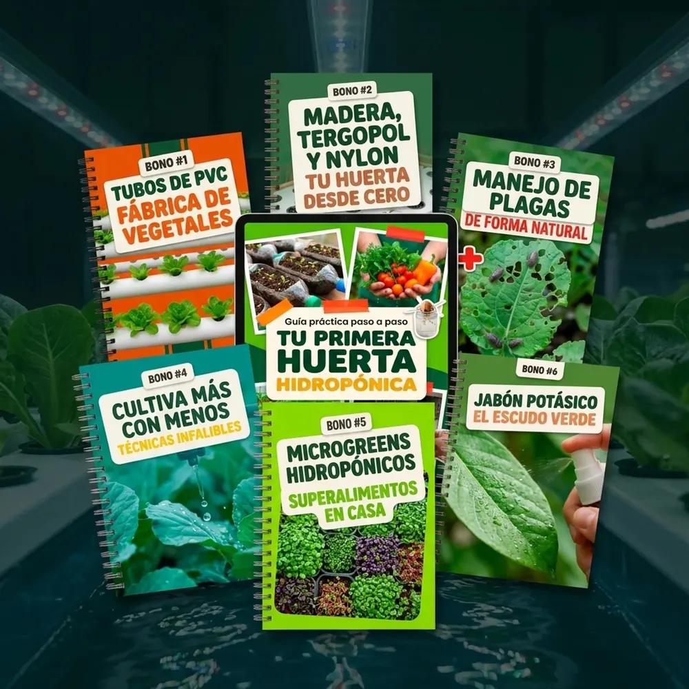 Tu Primera Huerta Hidropónica con seis bonos de regalo